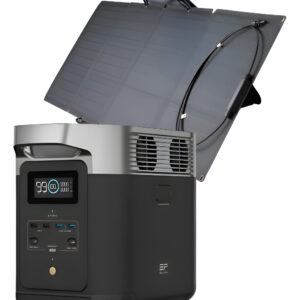Kit Gerador Delta 2 220v Ecoflow + Painel Solar 110w