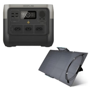 Kit Gerador Ecoflow River 2 Pro 220v + Painel Solar 45w