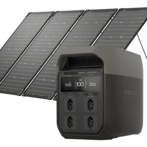 Kit Gerador Delta 3 1800w 220v + 4x Painel Solar 125w (500w) 220v
