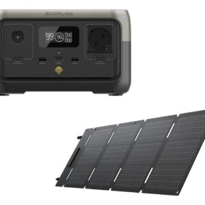 Kit Energia Portátil 600w 110v Ecoflow River 2 + Painel 45w