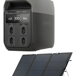 Gerador De Energia 127v Delta 3 1800w Ecoflow + Painel 45w