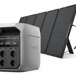 Kit Ecoflow Gerador Delta 3 Plus 1800w 220v + Painel 220w
